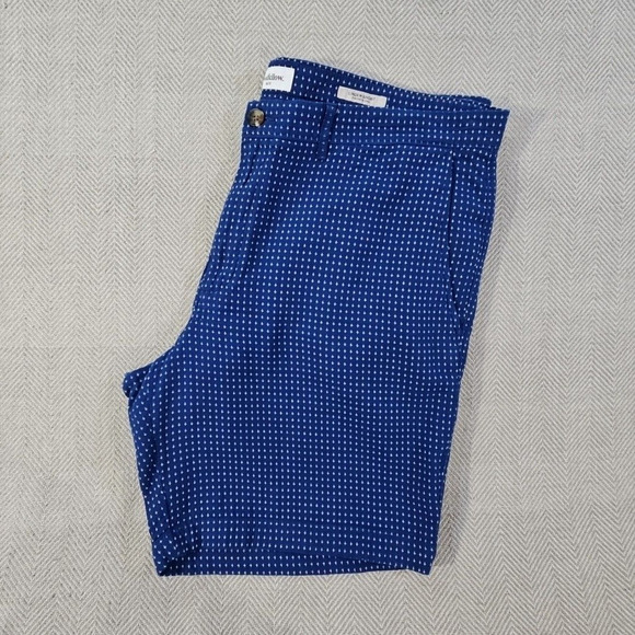 Goodfellow Linden Tech Chino Shorts Men's 40 Blue Wrinkle Resist Stretch 9" EUC - Picture 13 of 13